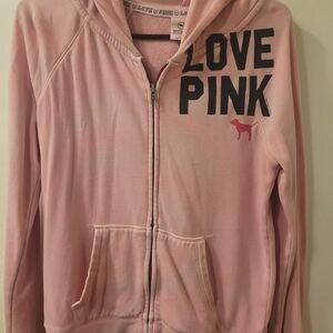 Vs Pink Zip Up Hoodie